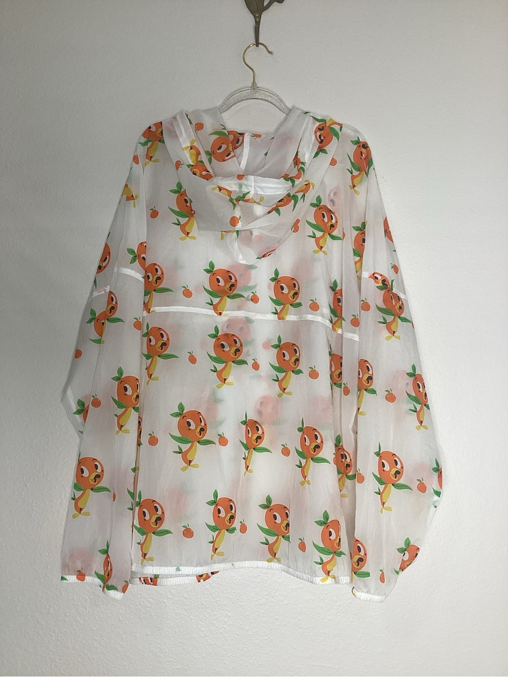 Disney Orange Bird Spirit Jersey Hoodie Windbreaker XL - Picture 2 of 8